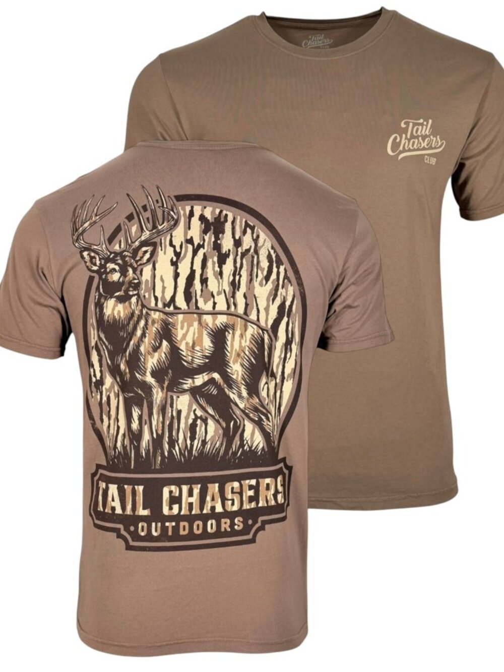 Tail Chasers Club Men’s T-shirt Deer Camo